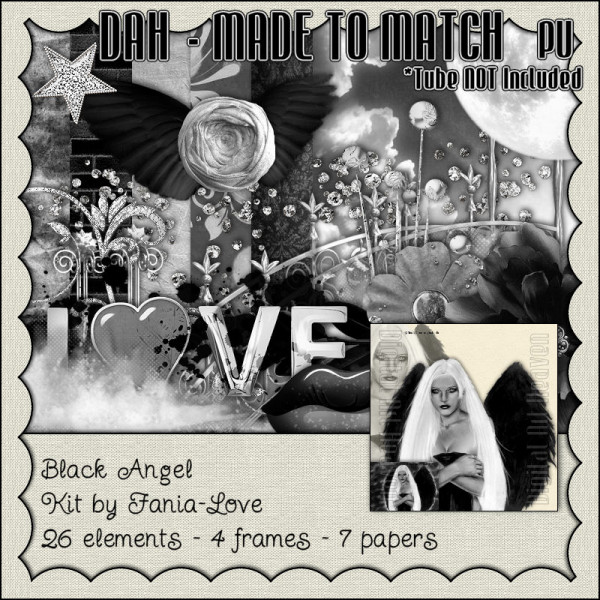 Fania-Love Black Angel Kit - Made To Match Tube