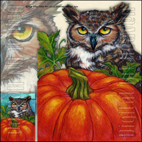 JaneStarrWeils-Owl&Pumpkin